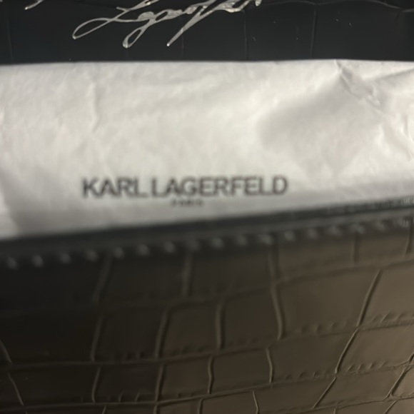 NWT Karl Lagerfeld crossbody/satchel black and white - Picture 5 of 11
